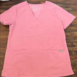 Figs Rose V-Neck Scrub Top